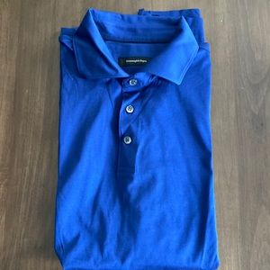 Zegna blue polo in great condition!